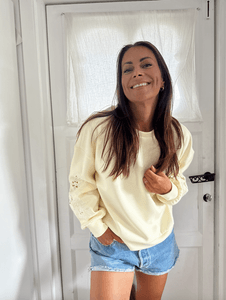 Hovedbilde Visiffi O-Neck Sweat Top Pastel Yellow VILA