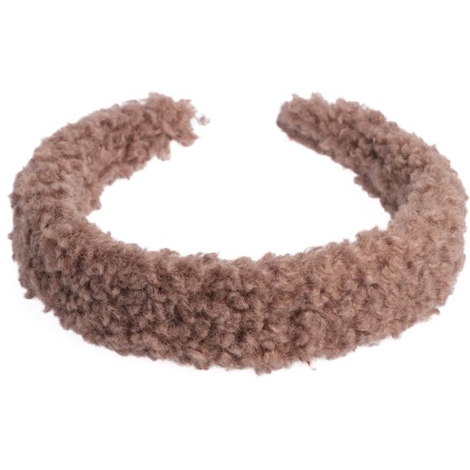 Hovedbilde Teddy Hair Band Broad Warm Taupe DARK