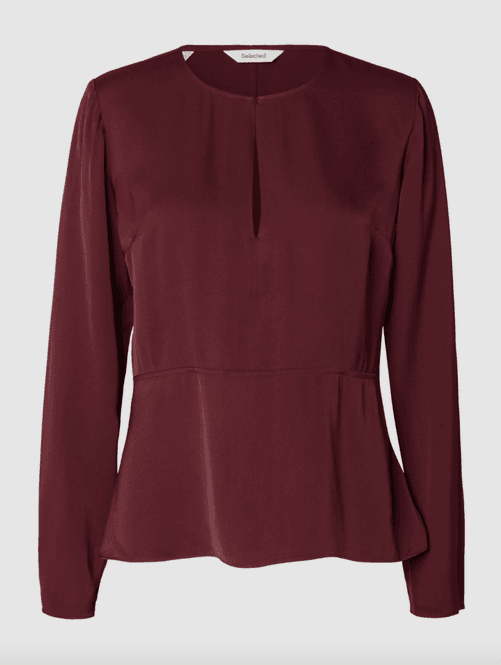 Hovedbilde Laurina Top Tawny Port Selected Femme