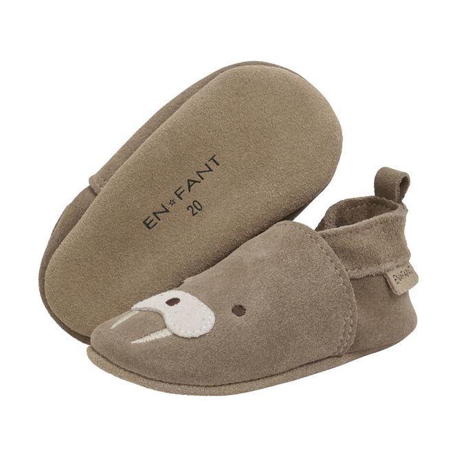 Hovedbilde Slippers Suede Animal Pine Bark En Fant