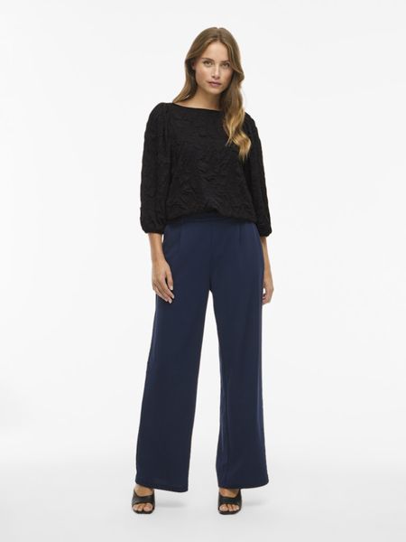 Videvera Boutneck 3/4 Top Black Beauty VILA