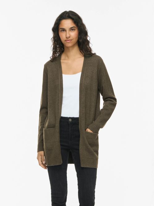 Hovedbilde Viril Open LS Knit Cardigan Forest Night Dark ...