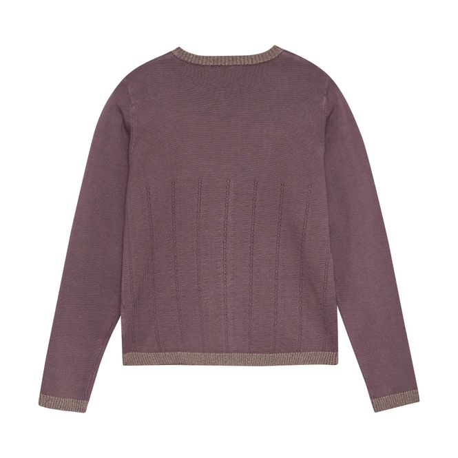 Hovedbilde  Cardigan Pointelle Flint Creamie