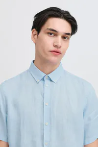 Hovedbilde Anton Skjorte Kortermet Chambray Blue Casual ...