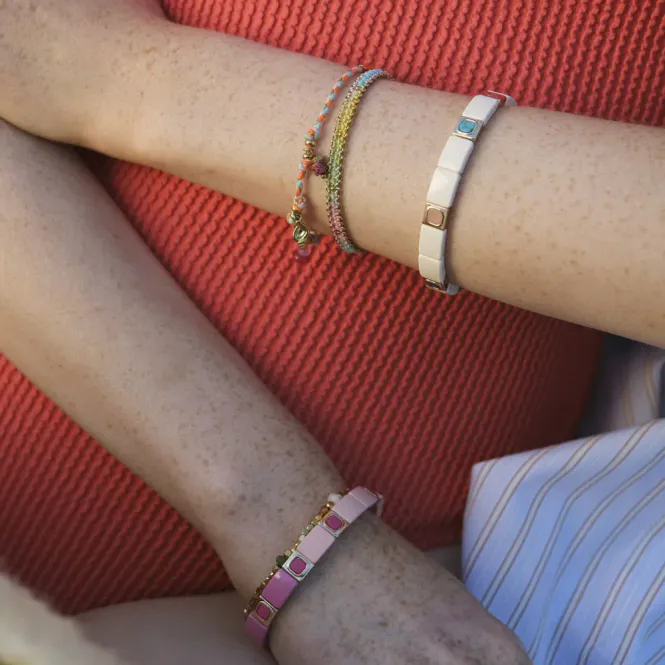 Hovedbilde Emaljert Armbånd Pink A&C Oslo