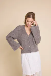 Hovedbilde Elsa Strikket Cardigan Brown Line Of Oslo