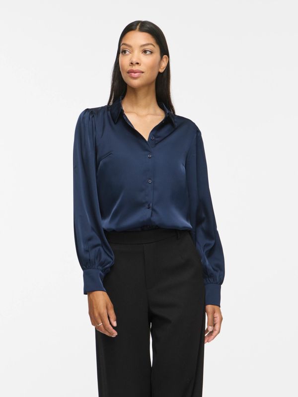 Vienna Ravenna Balloon Shirt Navy Blazer VILA