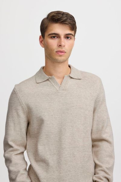 Karl Polo Knit Light Sand Melange Casual Friday