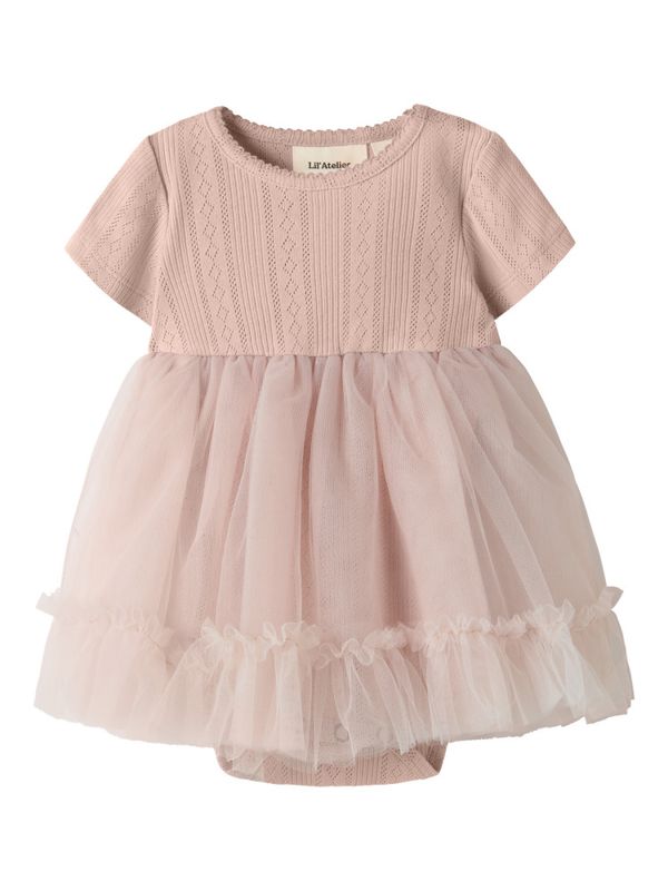 Fanelle Body Dress Tulle Peach Whip Lil Atelier