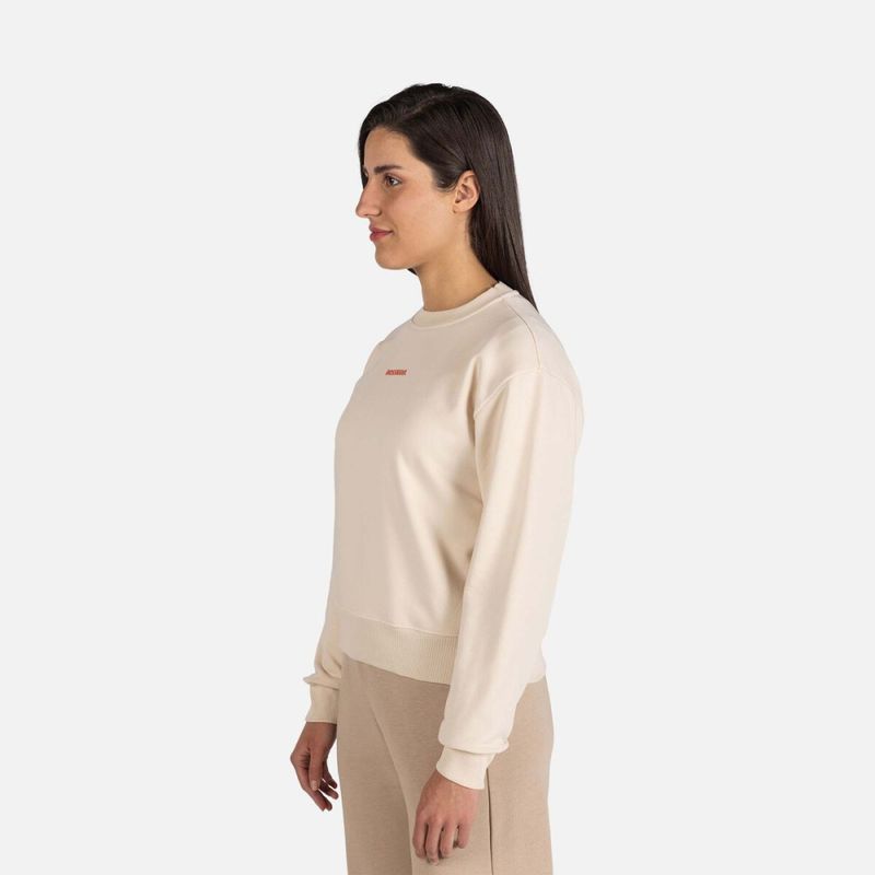 Sweatshirt Crewneck Presset Whitecap Sand Rossignol