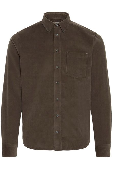 Hovedbilde Anoton Babycord Shirt Black Olive - Grey Casual ...
