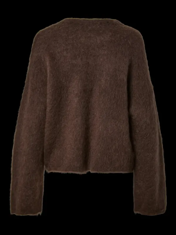 Tilde LS Mohair Blend Pullover Mole YAS