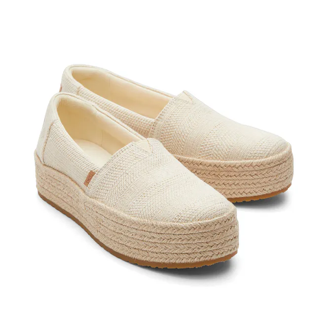 Hovedbilde Toms Valencia Natural Undyed Metallic Linen ...