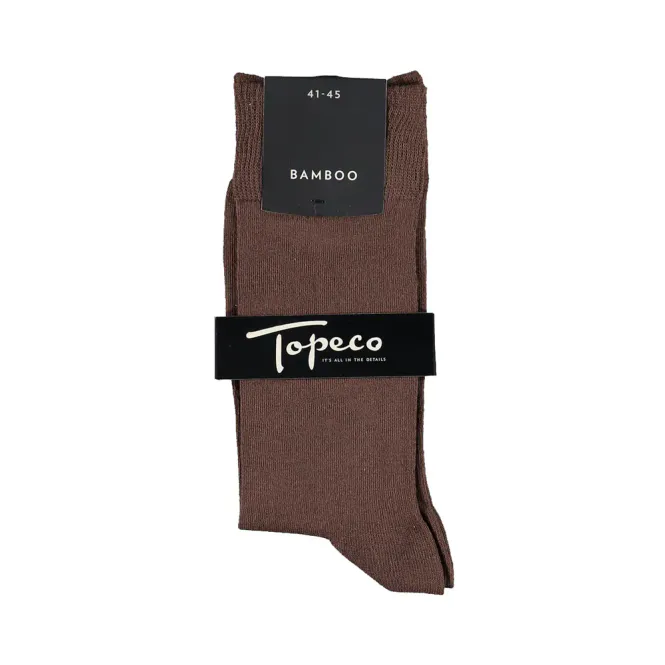 Hovedbilde Sokker Bambus Iron Brown Topeco 