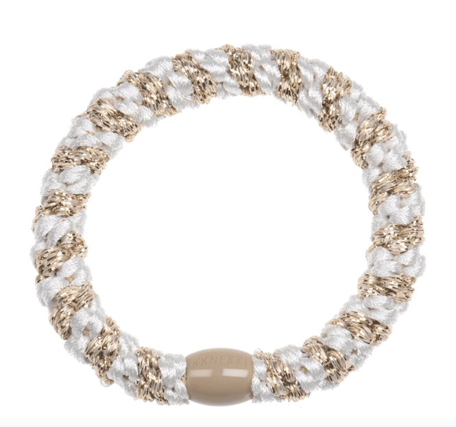 Hovedbilde Kknekki White Beige Glitter Stripe