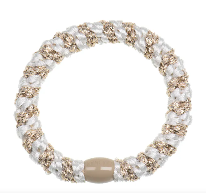 Hovedbilde Kknekki White Beige Glitter Stripe