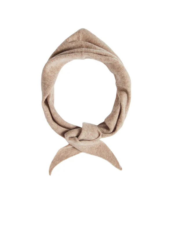 Maria Narrow Cashmere Scarf Oatmeal Melange Selected Femme 
