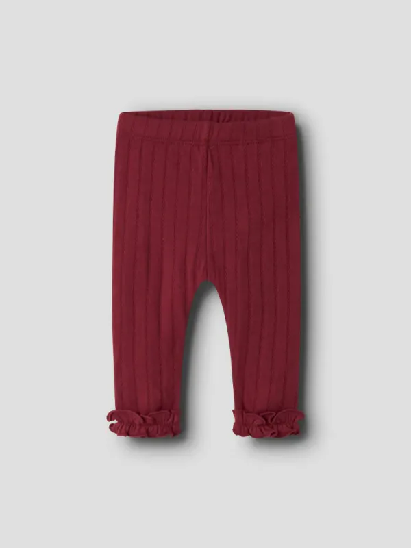 River Slim Leggings Biking Red Lil Atelier