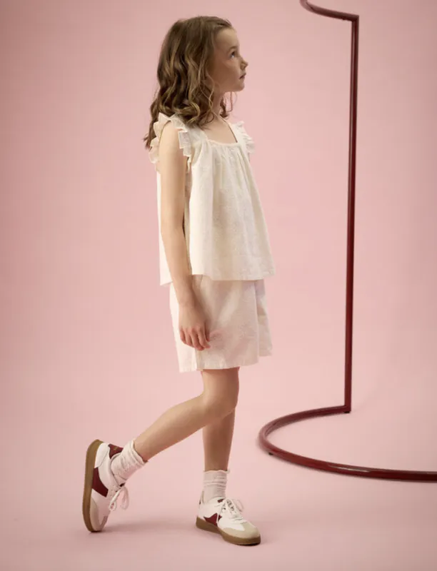 Shorts Embroidery Cloud Creamie 