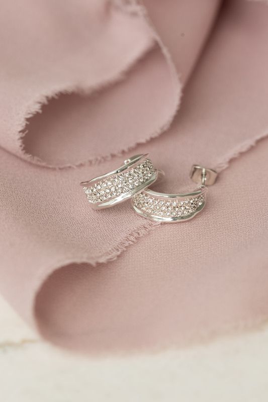 Tiana Earrings Silver SecretsByB