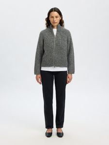 Hovedbilde Anjuli Knit Zip Cardigan Medium Grey Melange ...