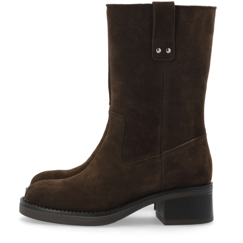 Biamary Semsket Skinnboots Mid Pull On Brown Bianco 