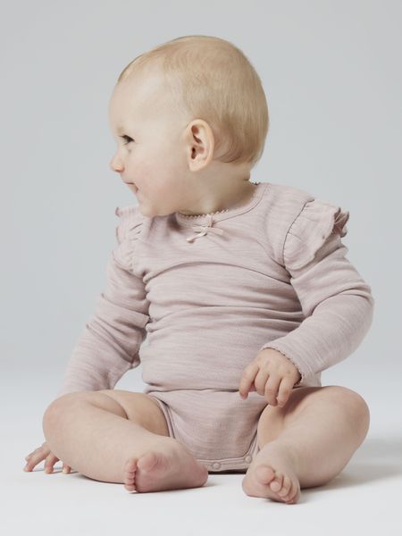 Ullbody Wyla Wool/Viskose Baby Shadow Gray Name It 