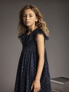 Hovedbilde Kjole Dress Mesh Black Iris Creamie 