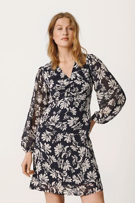Hovedbilde FioniaPW Dress Dark Navy Stencil Part Two 