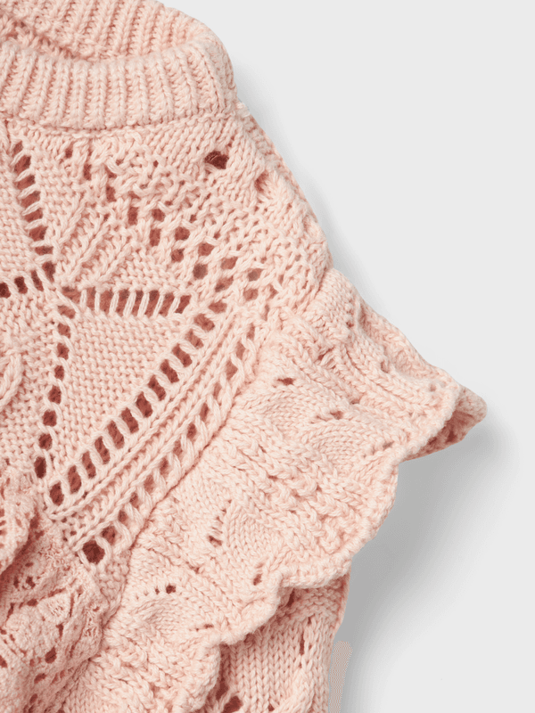 Damia Langermet Loose Knit Peach Whip Lil Atelier 