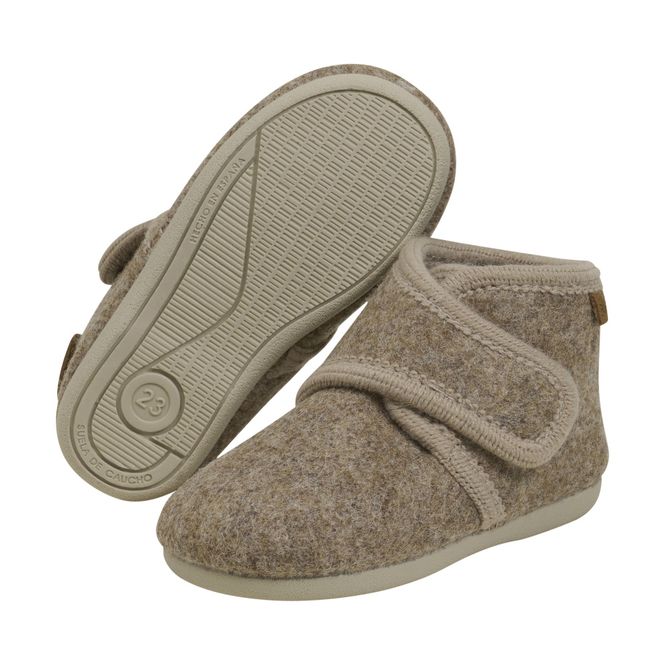Hovedbilde Tøffel Wool Velgro Walnut Melange En Fant