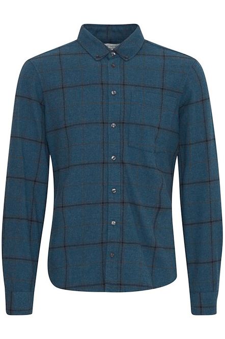 Hovedbilde Flanellskjorte Anton Blue Horizon Melange Casual ...