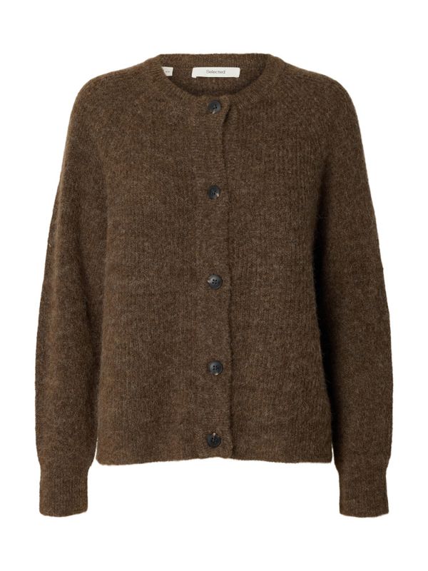 Lulu LS Short Cardigan Dachshund Melange Selected Femme 