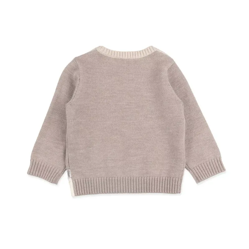 Genser Lammi Ull Beige Lillelam