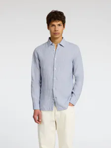 Hovedbilde Regkylian Linen Shirt Classic Blue Fog Selected ...