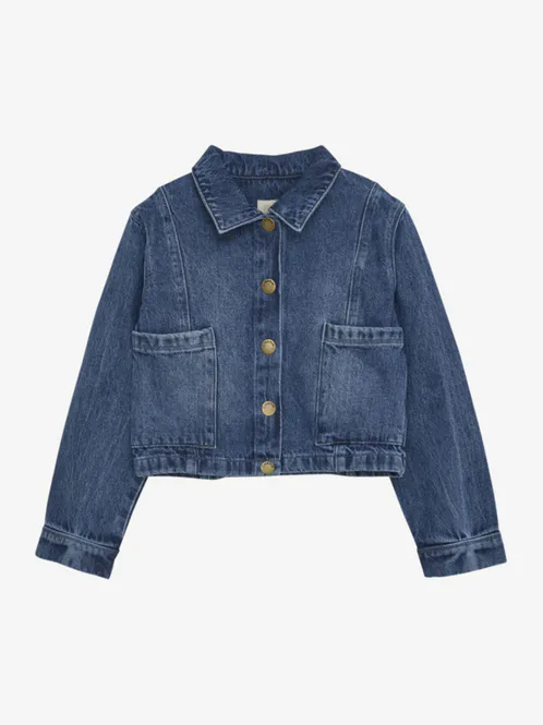 Hovedbilde Jacket Denim Cropped Blue Denim Creamie 