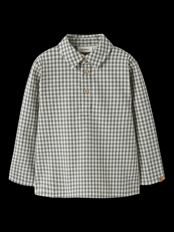 Roanne Loose Shirt Mulled Basil Lil Atelier