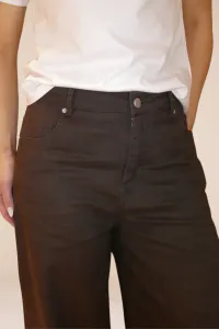 Hovedbilde St.Barth Linen Trousers Brown Line Of Oslo