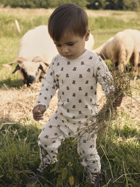 Nalu Slim Suit Wool/Modal Turtledove Lil Atelier