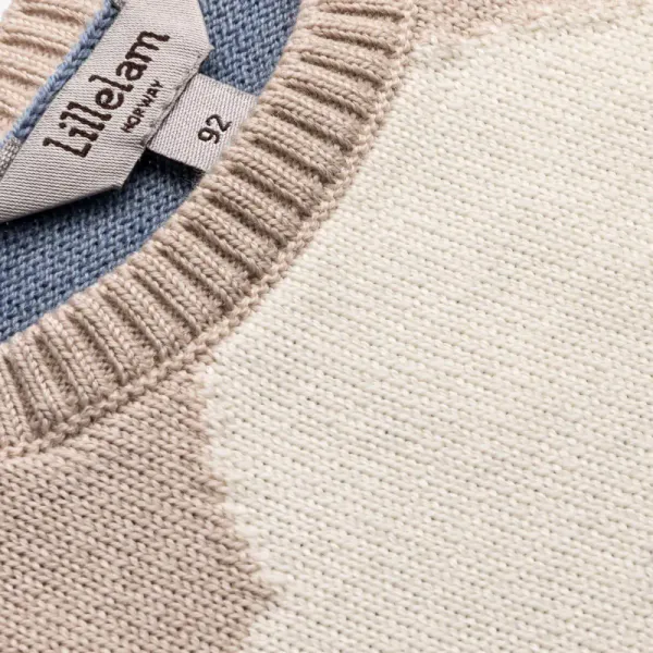 Genser Lammi Ull Beige Lillelam